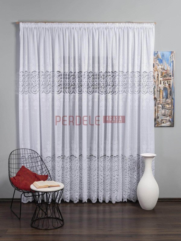 Perdea de pascani alba Perdea de pascani alba