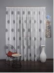 Perdea in alb,gri