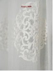 Perdea in brodat alb,negru