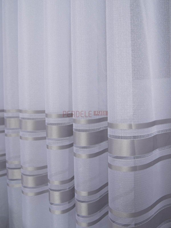 Perdea in cristal, alb/gri Perdea in cristal, alb/gri