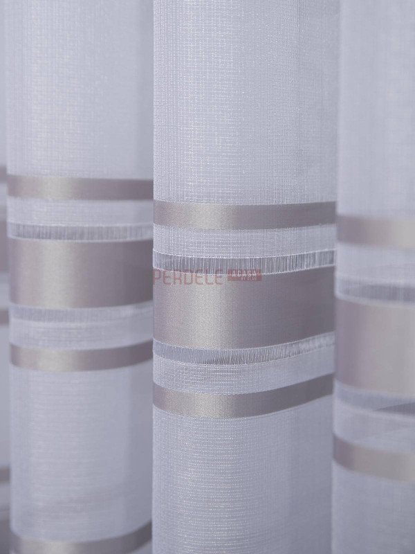 Perdea in cristal, alb/gri Perdea in cristal, alb/gri