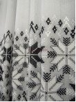 Perdea in cristal, cu broderie traditional Romaneasca