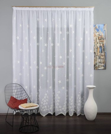 Perdea model stelute ivoire