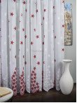 Perdea model stelute alb,rosu Perdea model stelute alb,rosu