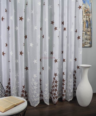 Perdea model stelute maro Perdea model stelute maro