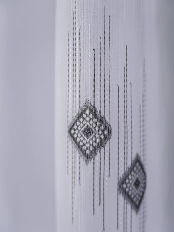 perdea sable alb/gri