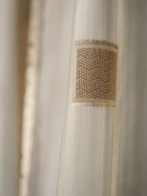 Perdea sable crem/maro