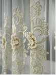 Perdea tulle brodat crem