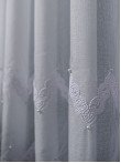 Perdea tip in cristal brodat alb