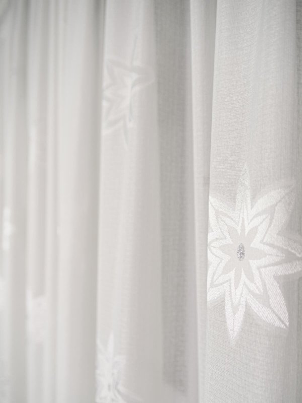 Perdea tip in cristal ivoire
