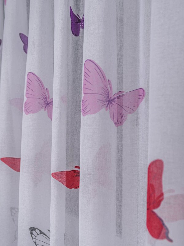 Perdea tip in fluturi multicolori