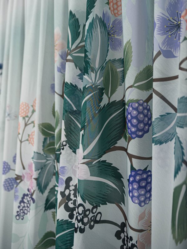 Perdea triplu voal imprimat