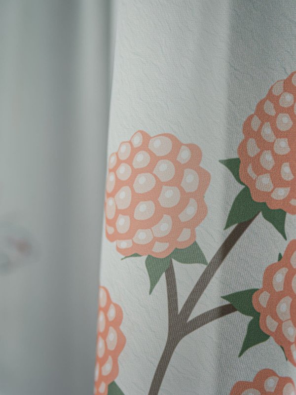 Perdea triplu voal imprimat