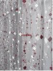Perdea tulle alb,grena