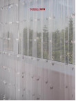 Perdea tulle alb,gri