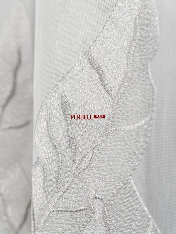 Perdea tulle alb,gri Perdea tulle alb,gri