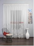 Perdea tulle alb,gri