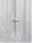 Perdea tulle alb,gri