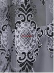 Perdea tulle alb,negru