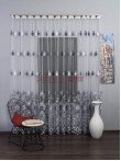 perdea tulle alb,negru