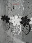 perdea tulle alb,negru perdea tulle alb,negru