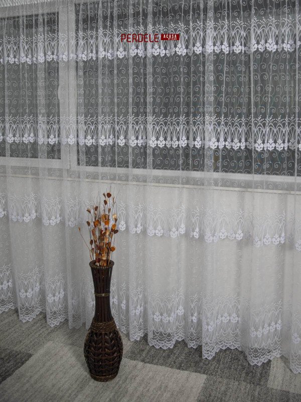 perdea tulle alb perdea tulle alb