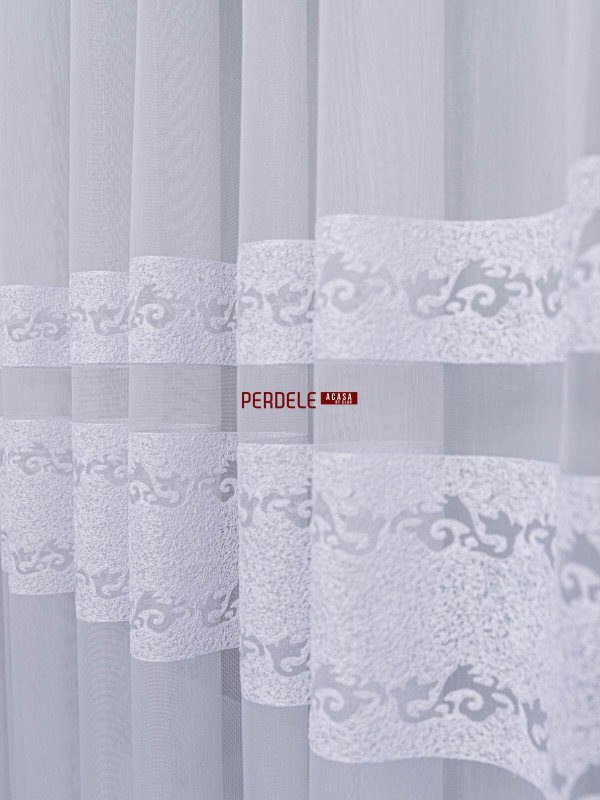 Perdea tulle alb