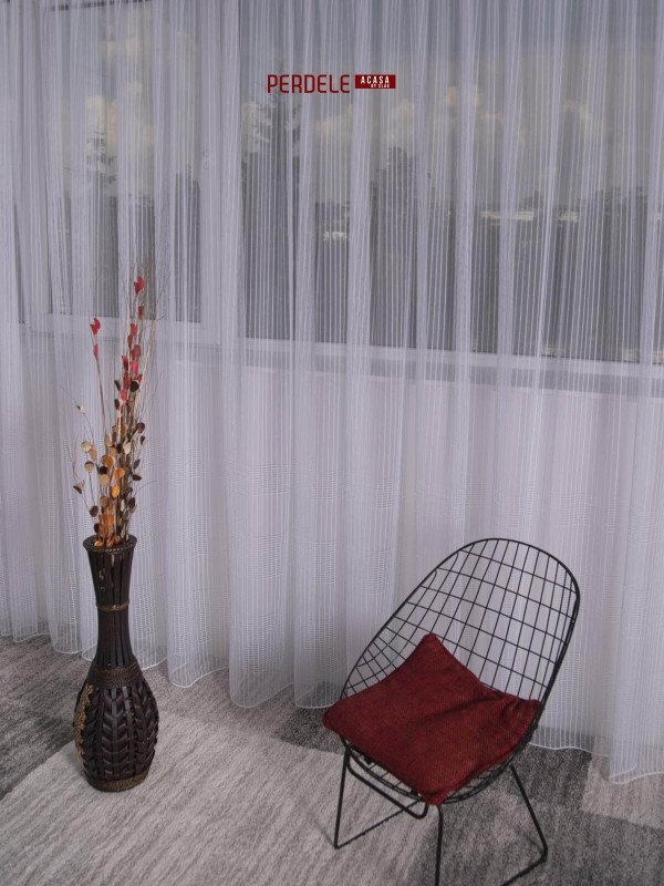Perdea tulle alb