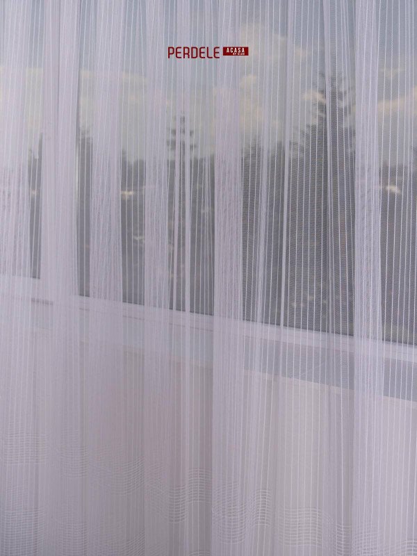Perdea tulle alb