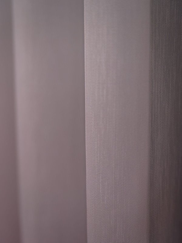Perdea tulle bamboo roz degrade