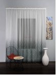 Perdea tulle bordura verde