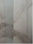 Perdea tulle bordura maro