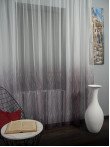 Perdea tulle bordura mov