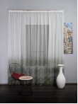 Perdea tulle bordura verde