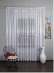 Perdea tulle brodat, alb