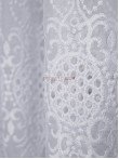 Perdea tulle brodat, alb