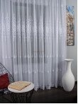 Perdea tulle brodat, alb Perdea tulle brodat, alb
