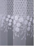Perdea tulle brodat alb