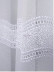 Perdea tulle brodat alb