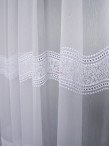 Perdea tulle brodat alb