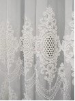 Perdea tulle brodat ivoire