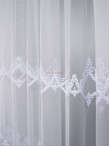Perdea tulle brodat alb