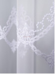 Perdea tulle brodat alb