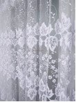 Perdea tulle brodat alb