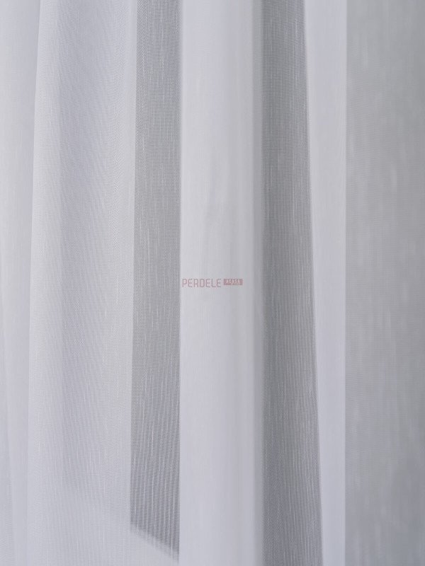 Perdea tulle brodat alb