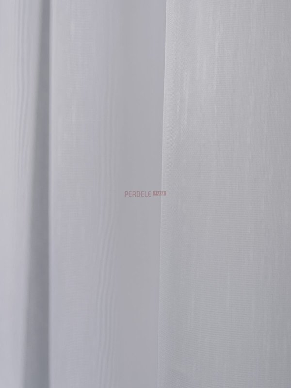 Perdea tulle brodat alb