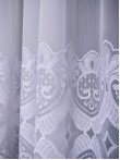 Perdea tulle brodat alb