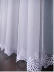 Perdea tulle brodat alb
