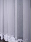 Perdea tulle brodat alb