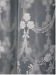 Perdea tulle brodat crem